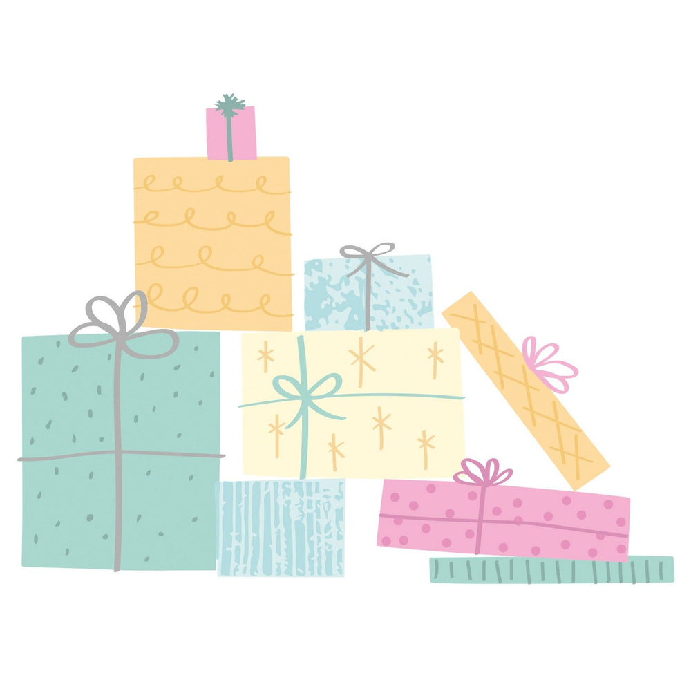 Sizzix • layered clear stamps giftwrap 23pcs