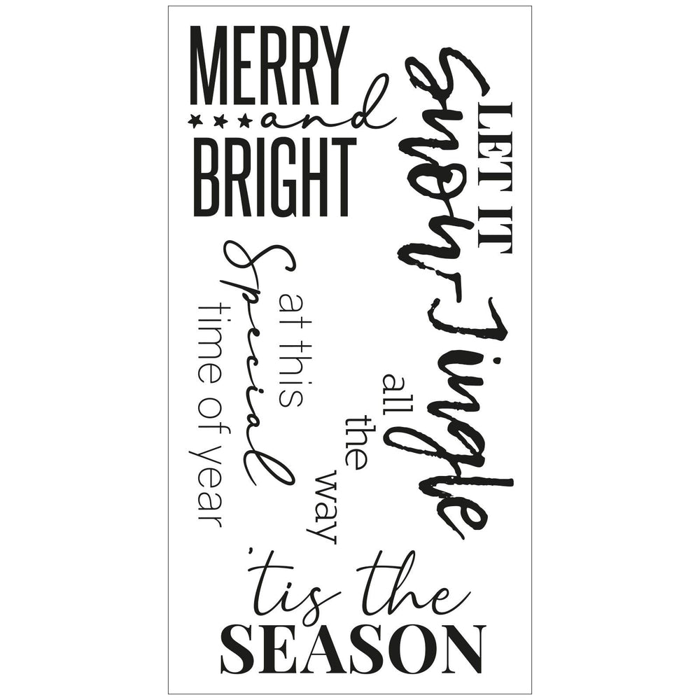 Sizzix • clear stamps festive sentiments #2