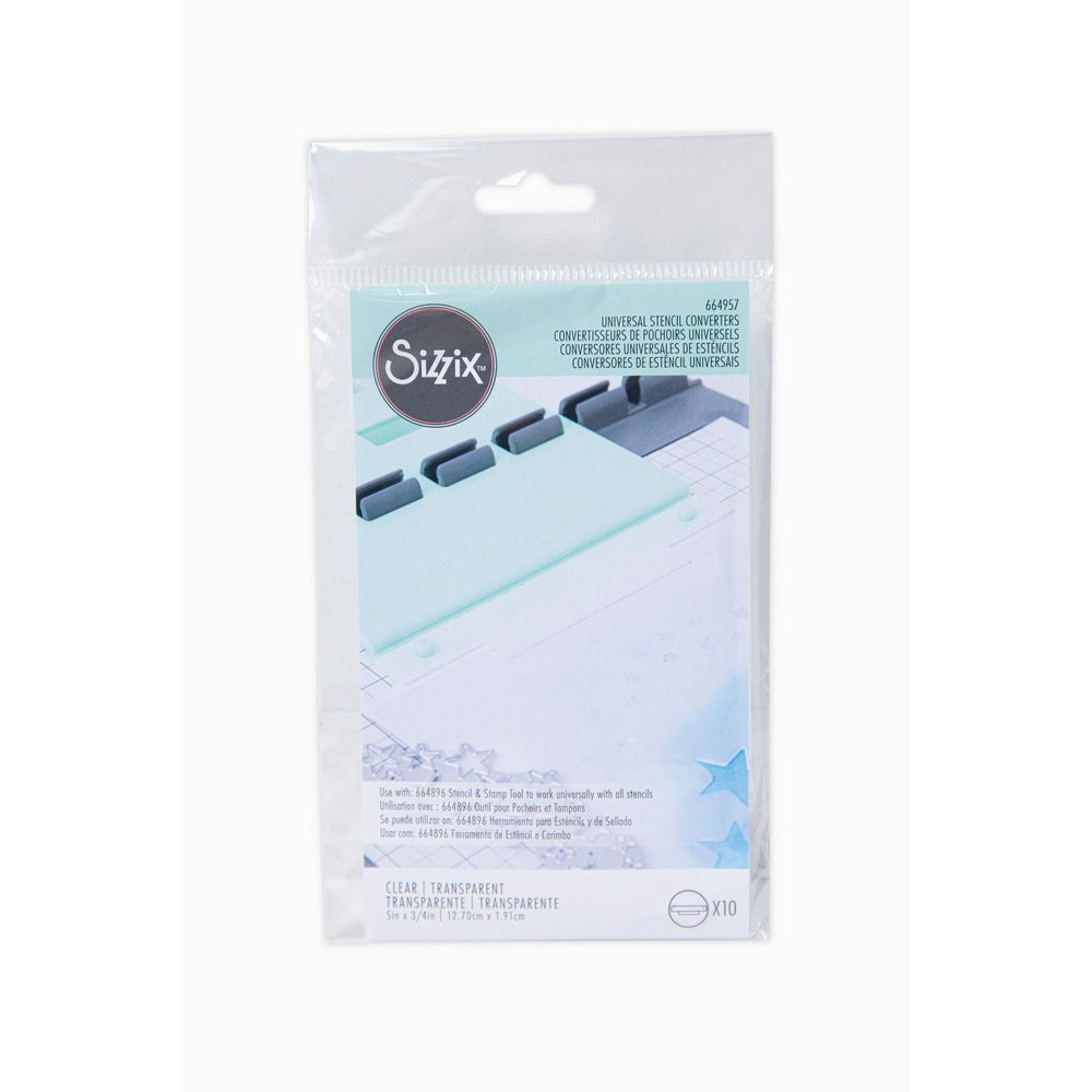 Sizzix • stencil stamp tool accessory universal stencil converters 10stuks