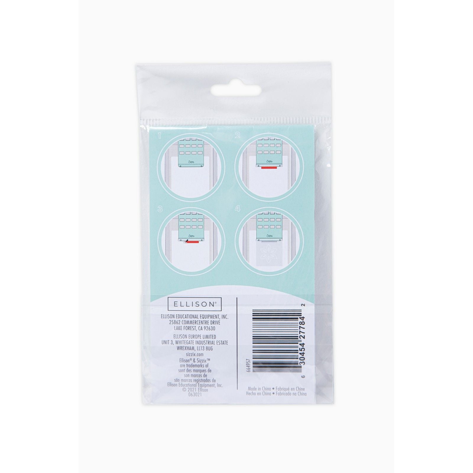 Sizzix • stencil stamp tool accessory universal stencil converters 10stuks