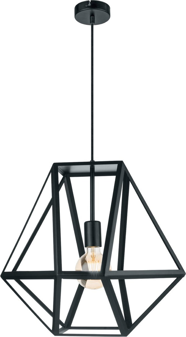 Eglo vintage embleton hanglamp - 1 lichts - ø460mm. - zwart