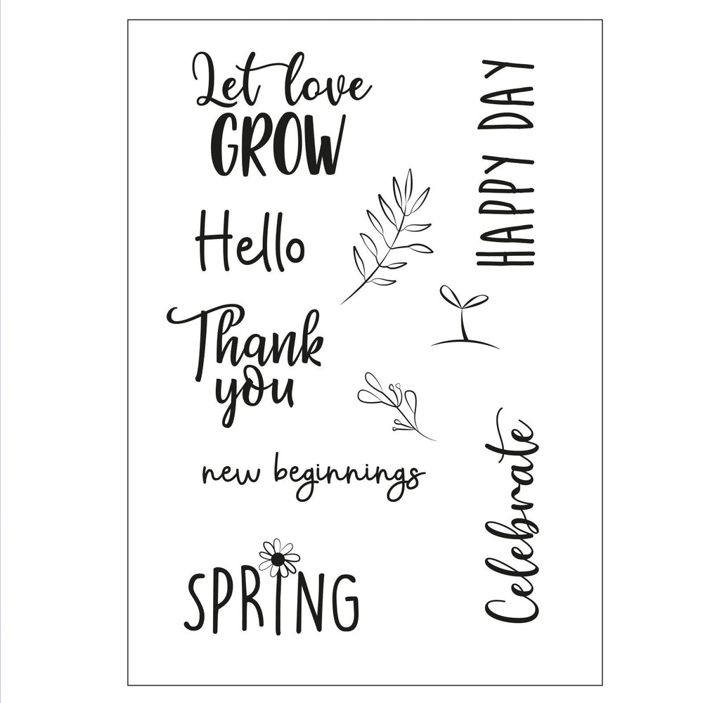 Sizzix • clear stamps new beginnings