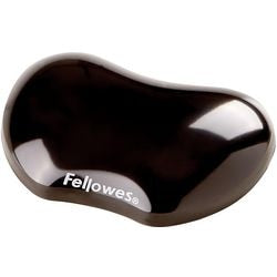 Muismat met polssteun fellowes crystals™ gel zwart