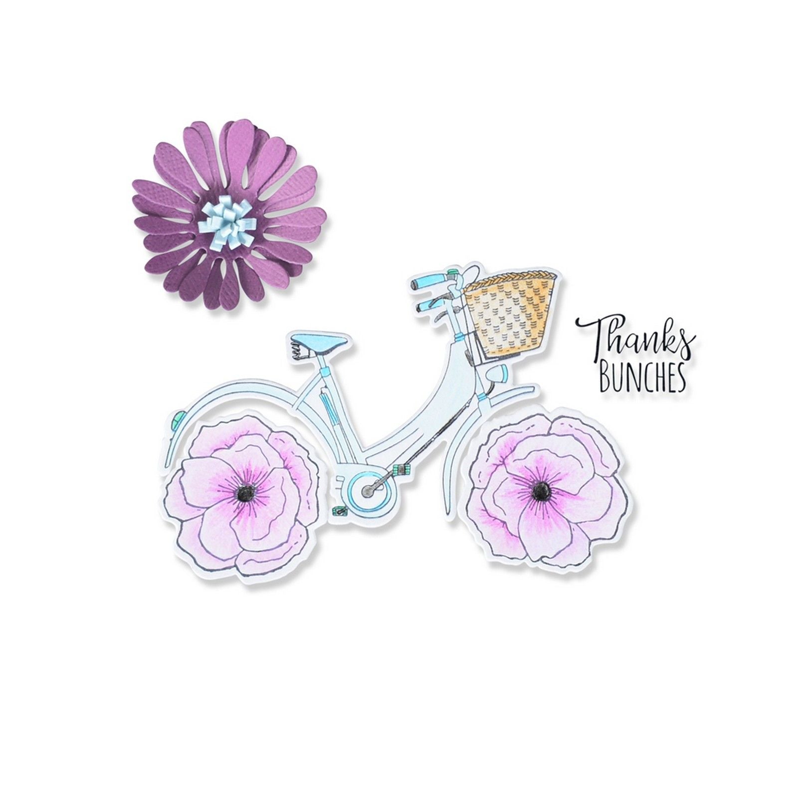 Sizzix • framelits die set thankful bicycle