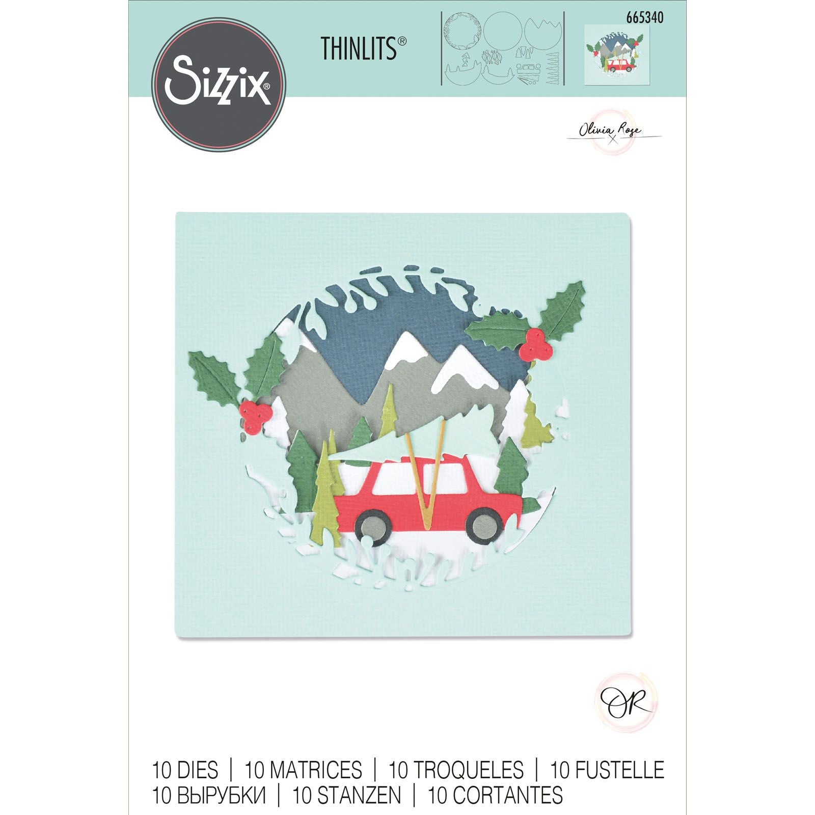 Sizzix • thinlits die set winter woodland