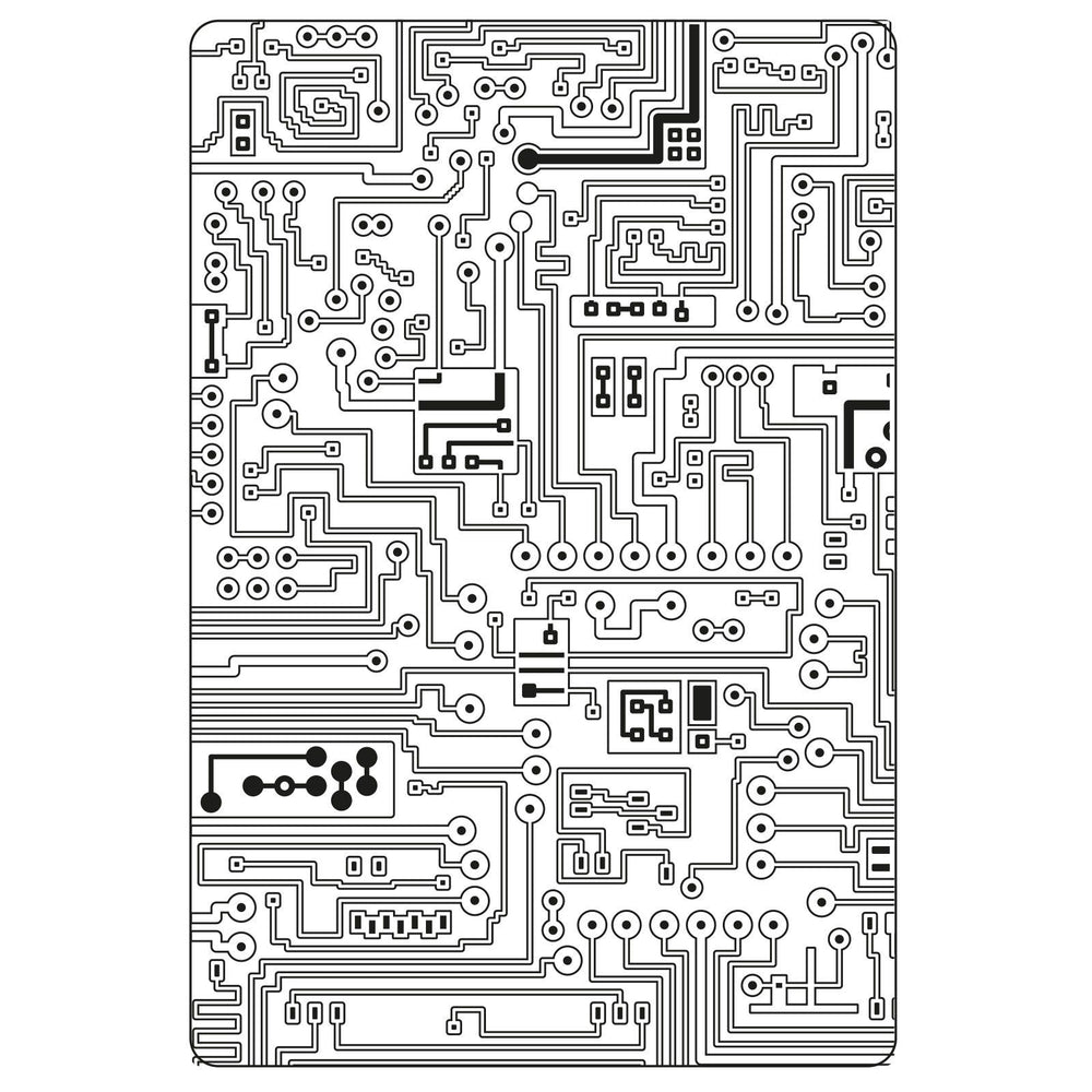 Sizzix • tim holtz multi-level texture fades embossing folder circuit