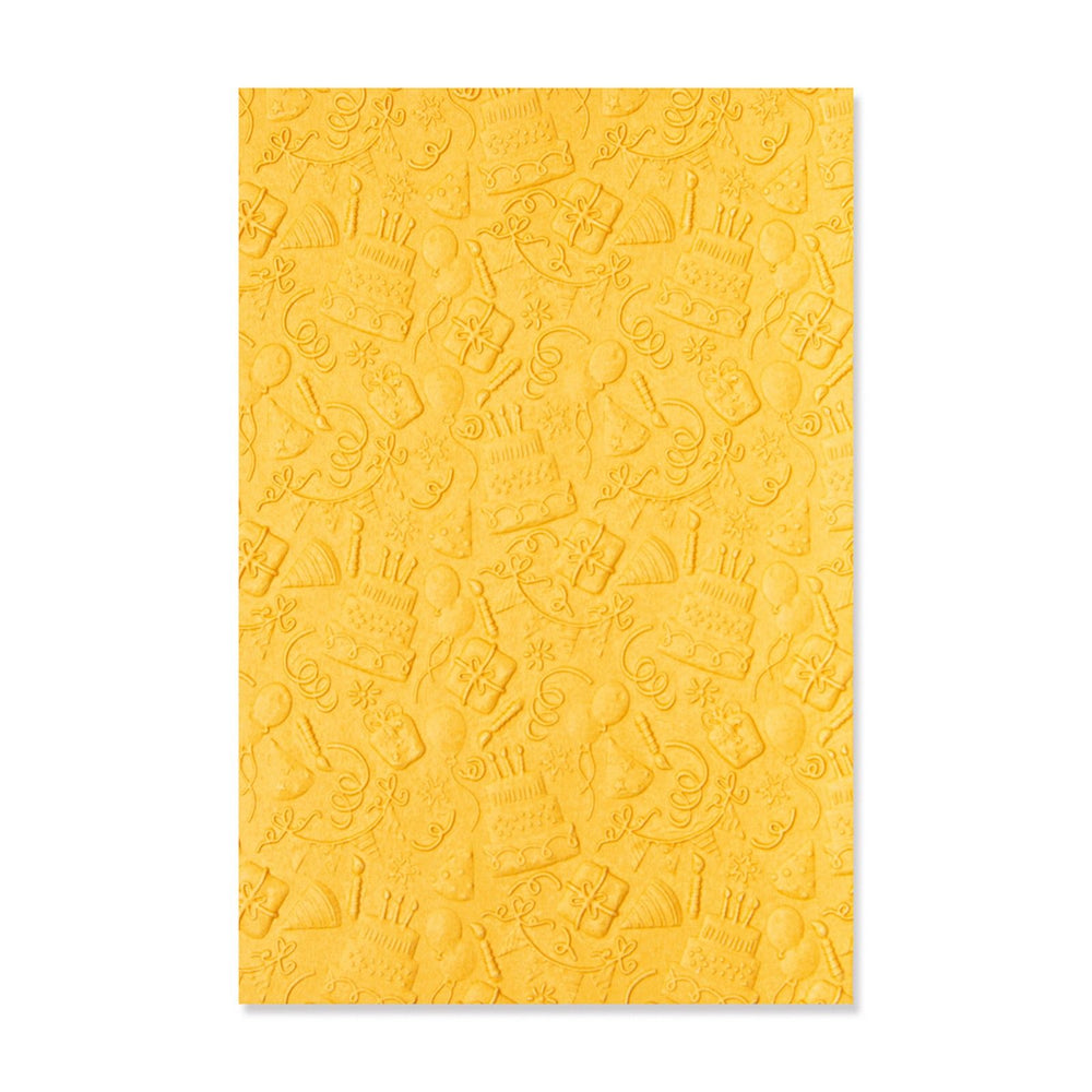 Sizzix • 3-d textured impressions embossing folder celebrate