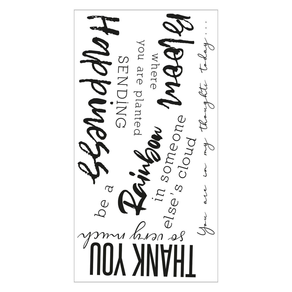 Sizzix • clear stamps sunnyside sentiments #1