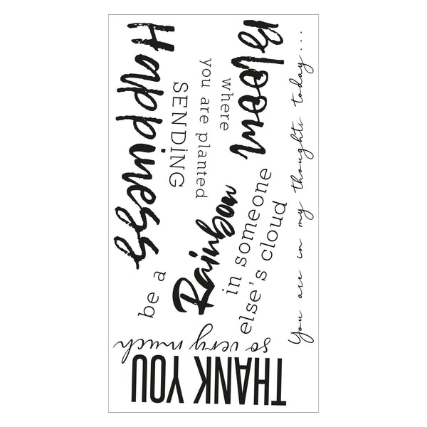 Sizzix • clear stamps sunnyside sentiments #1
