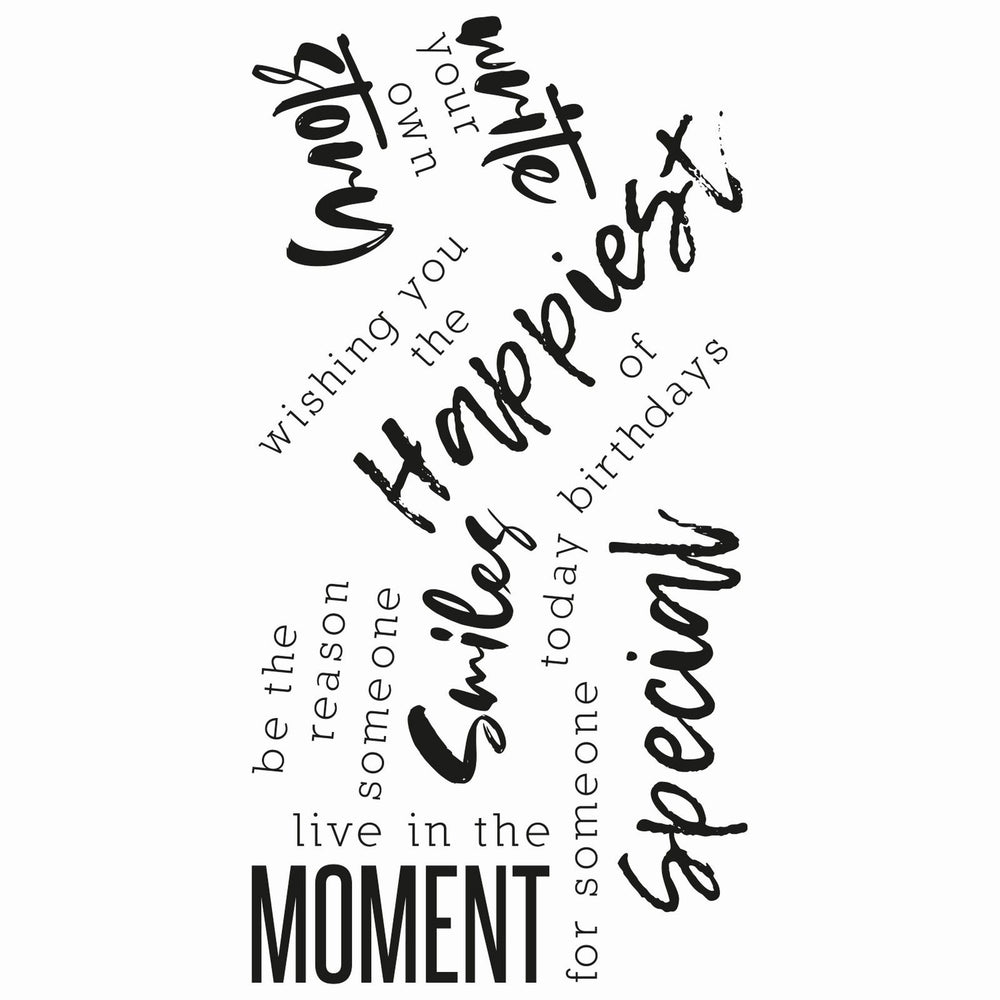 Sizzix • clear stamps sunnyside sentiments #2