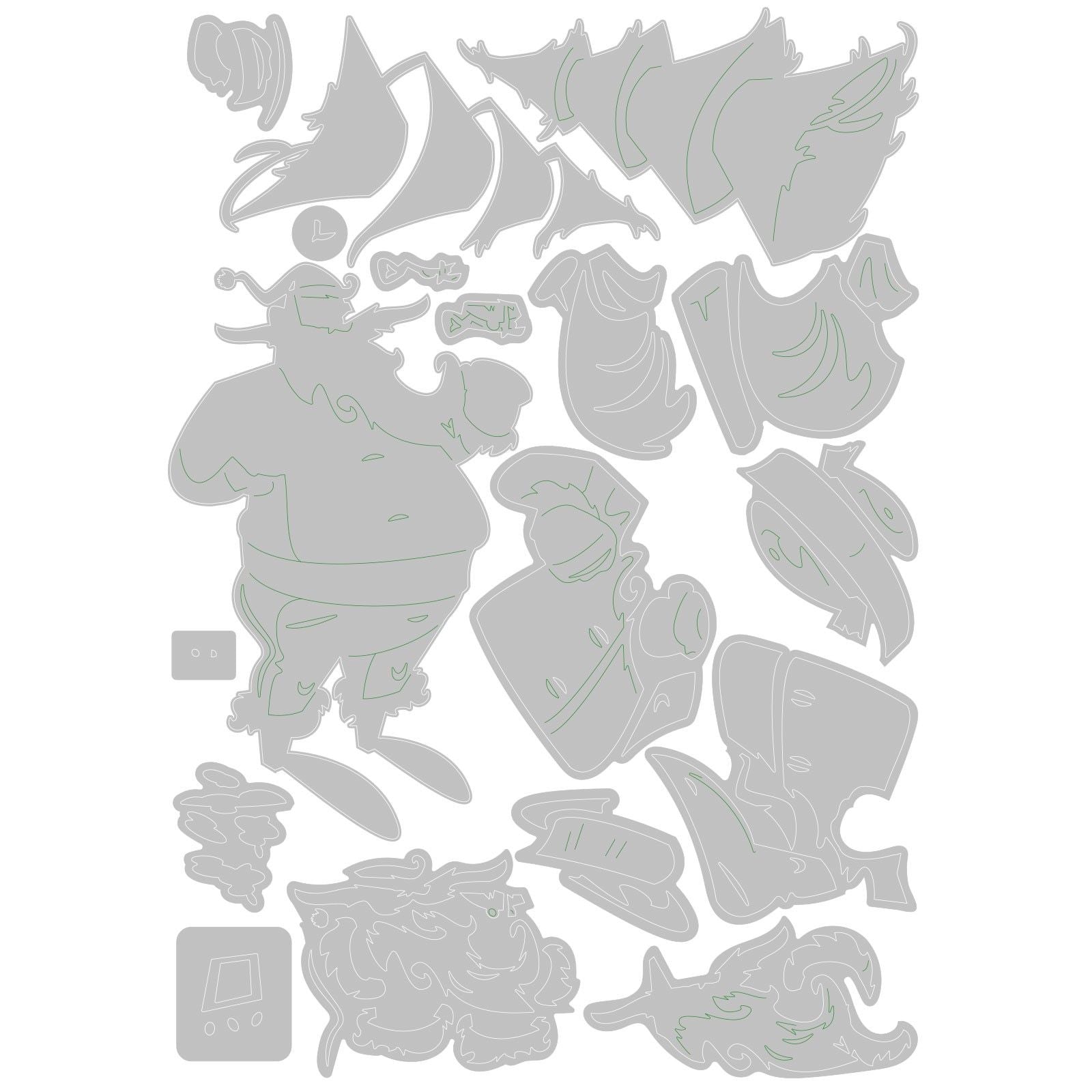 Sizzix • tim holtz thinlits die set woodland santa colorize 18pcs