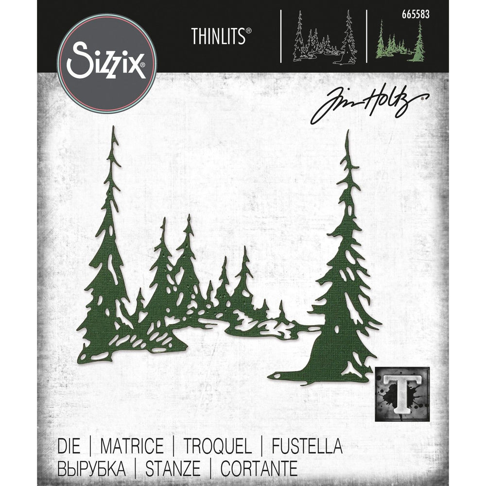 Sizzix • tim holtz thinlits die tall pines