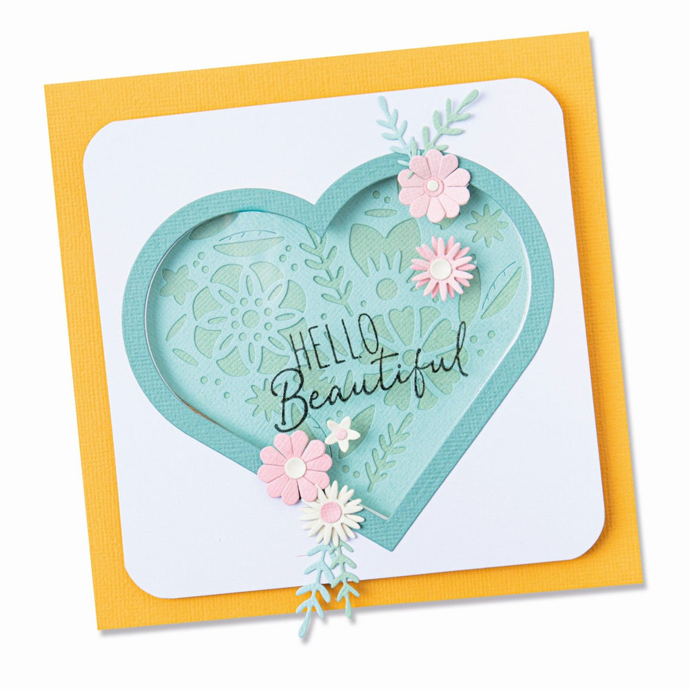 Sizzix • framelits dies stamps blooming heart