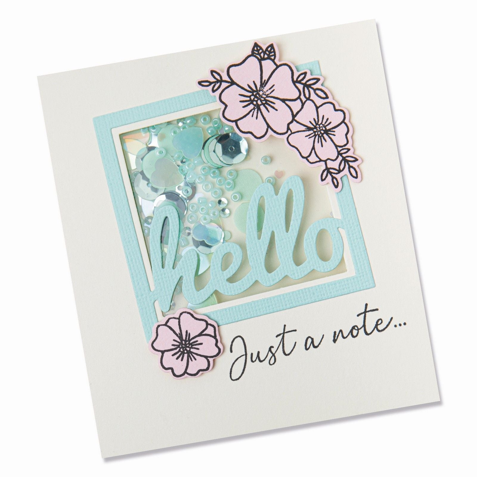 Sizzix • framelits die set 8pieces 6pieces stamps floral hello