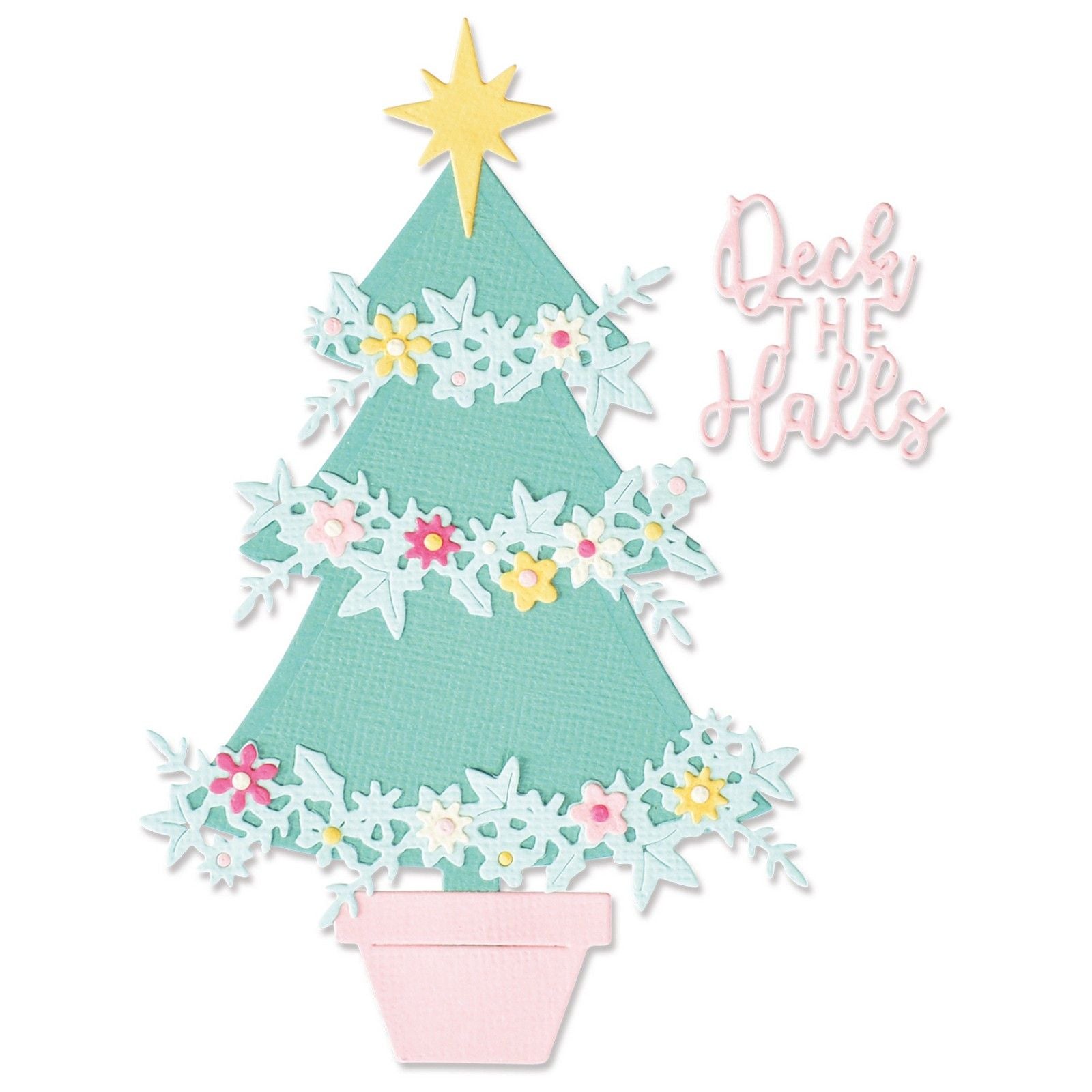Sizzix • thinlits snijmallen embellished christmas tree