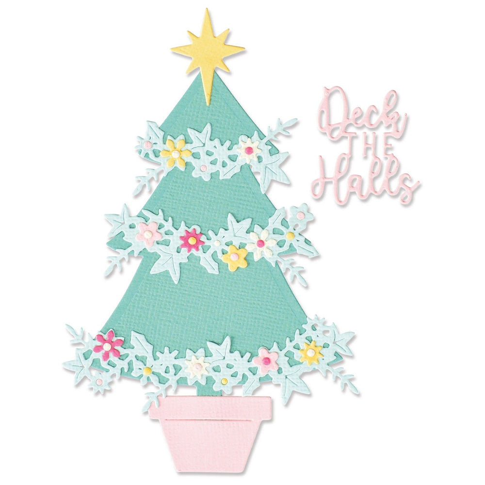 Sizzix • thinlits snijmallen embellished christmas tree