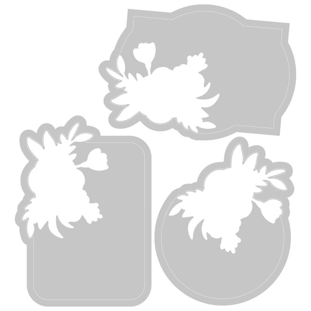 Sizzix • switchlits embossing folder floral label