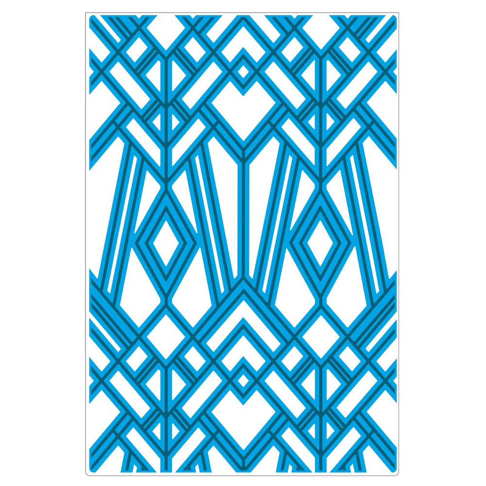 Sizzix • multi-level textured impressions embossing folder geo diamonds