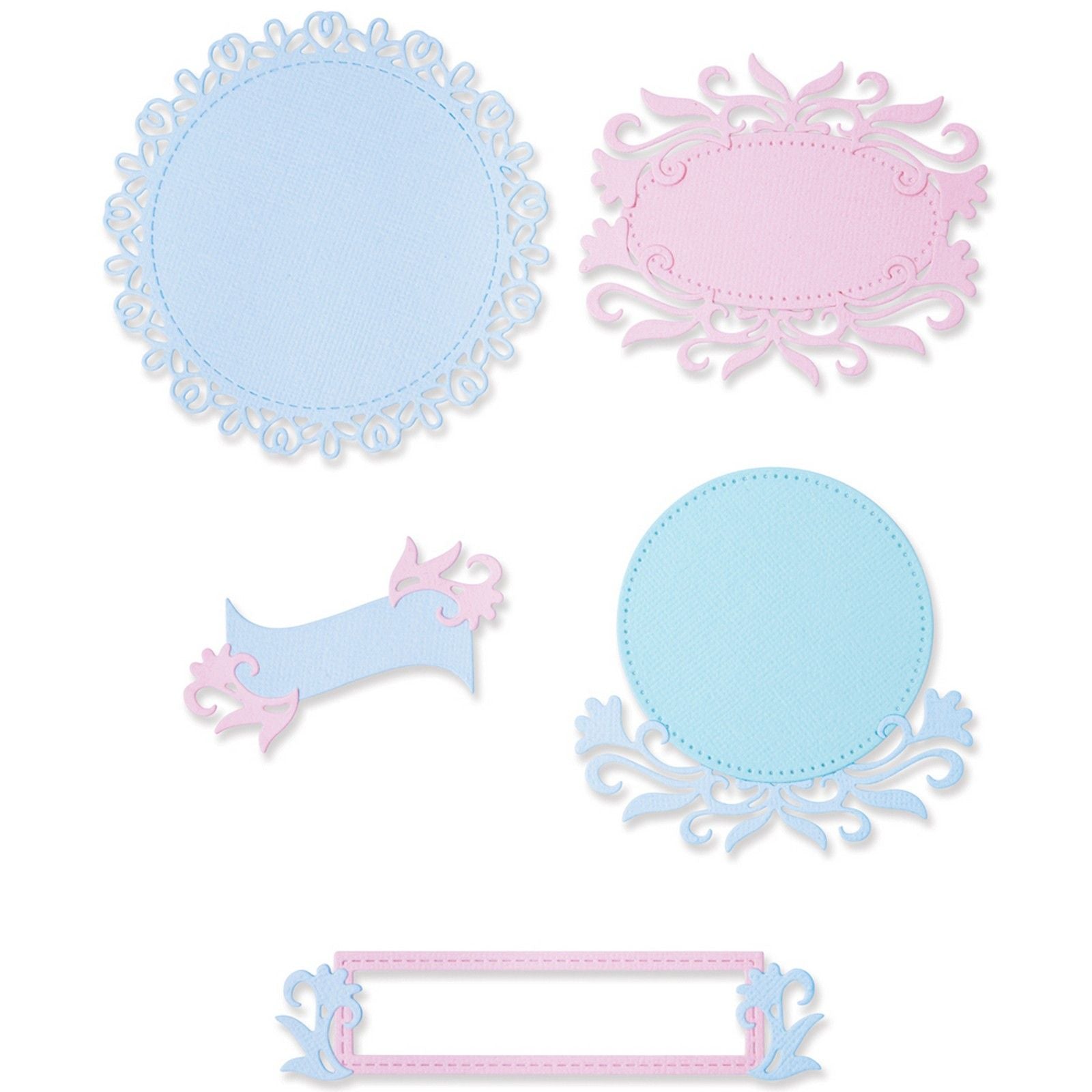 Sizzix • thinlits die set flourish frames