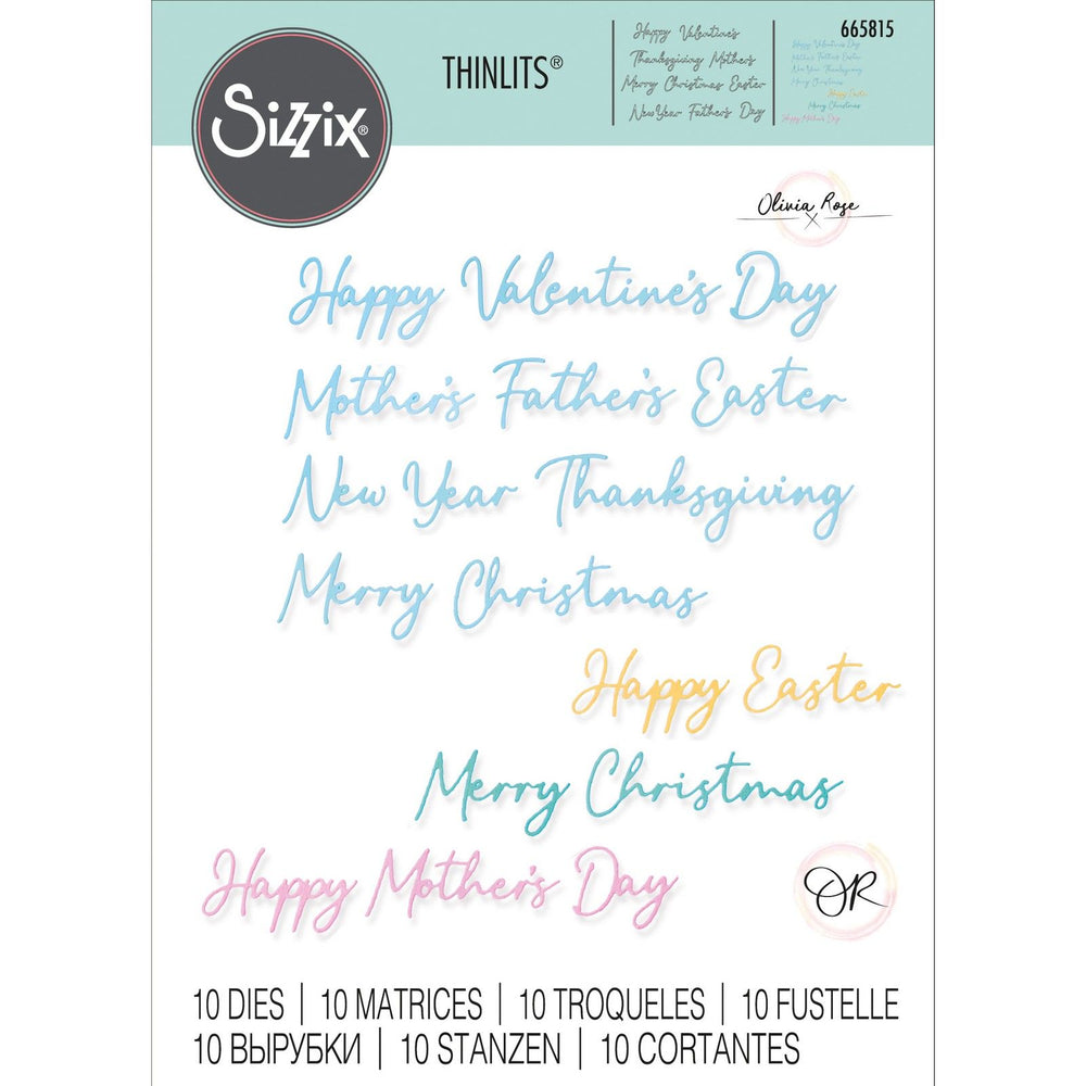 Sizzix • thinlits die set all occasions