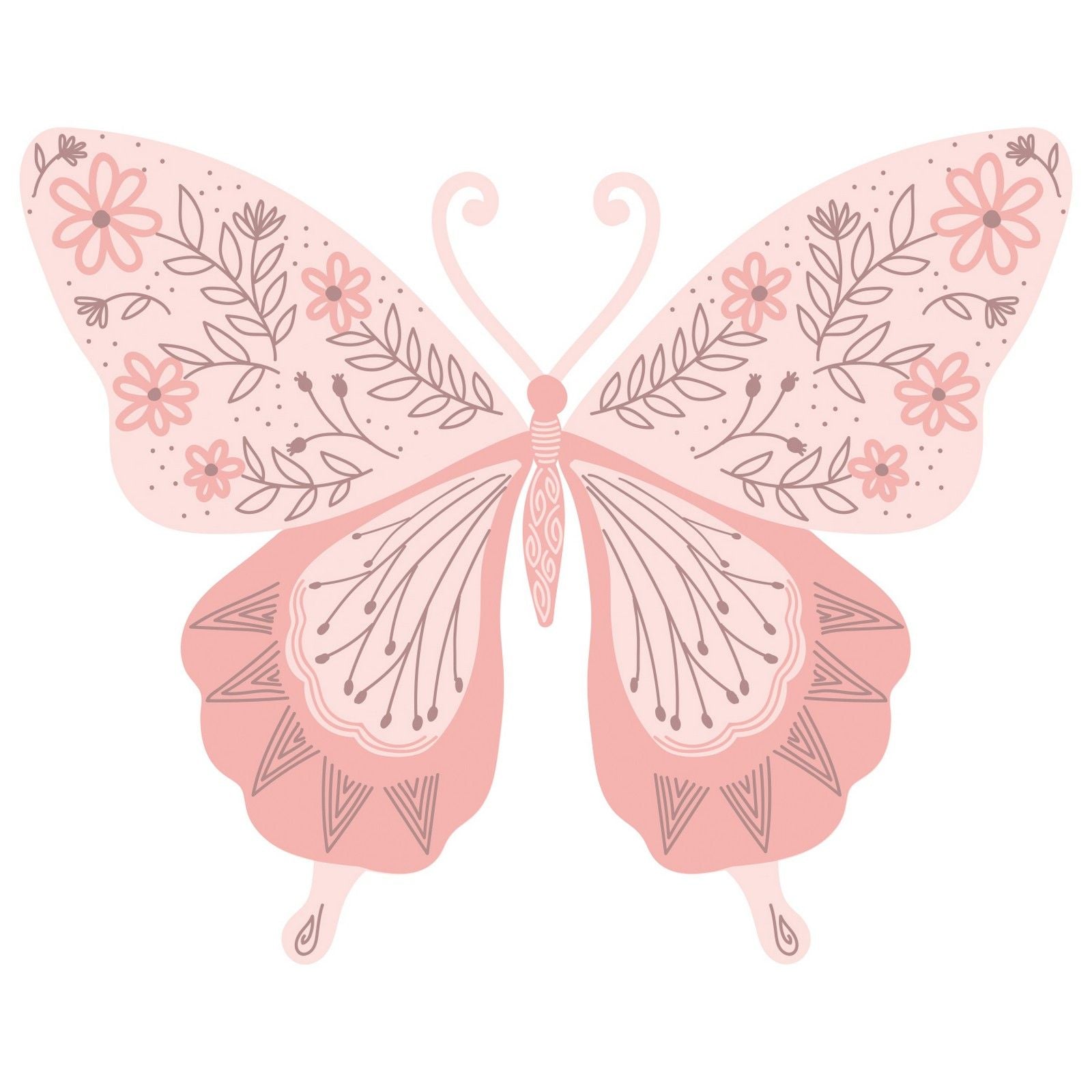 Sizzix • layered clear stamps decorated butterfly 3stuks