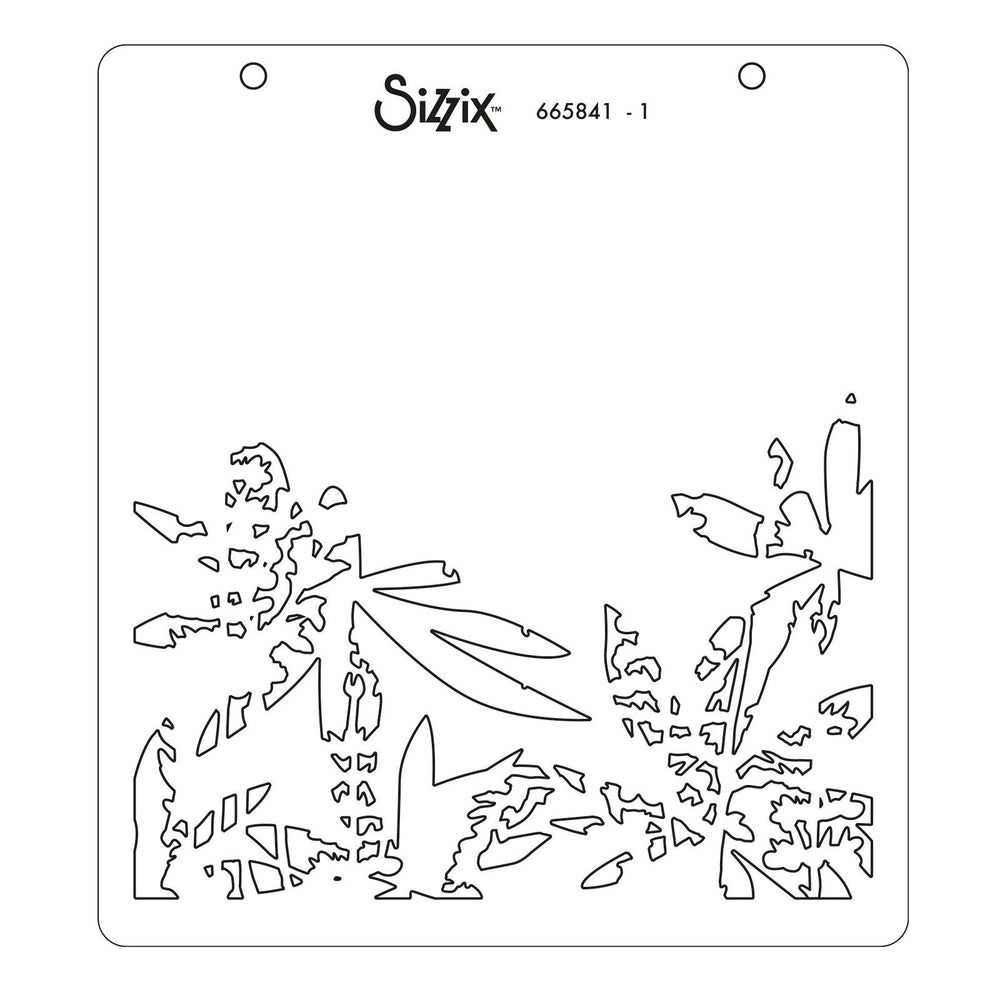Sizzix • layered stencils layered wildflowers 4stuks