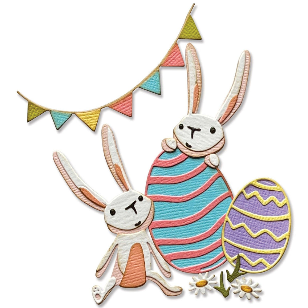 Sizzix • tim holtz thinlits die set bunny games 15pcs