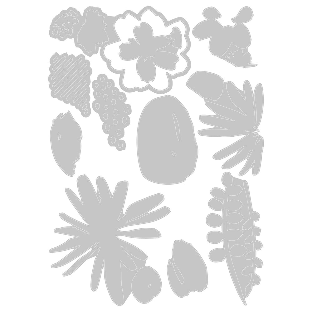 Sizzix • tim holtz thinlits die set modern floristry 11pcs