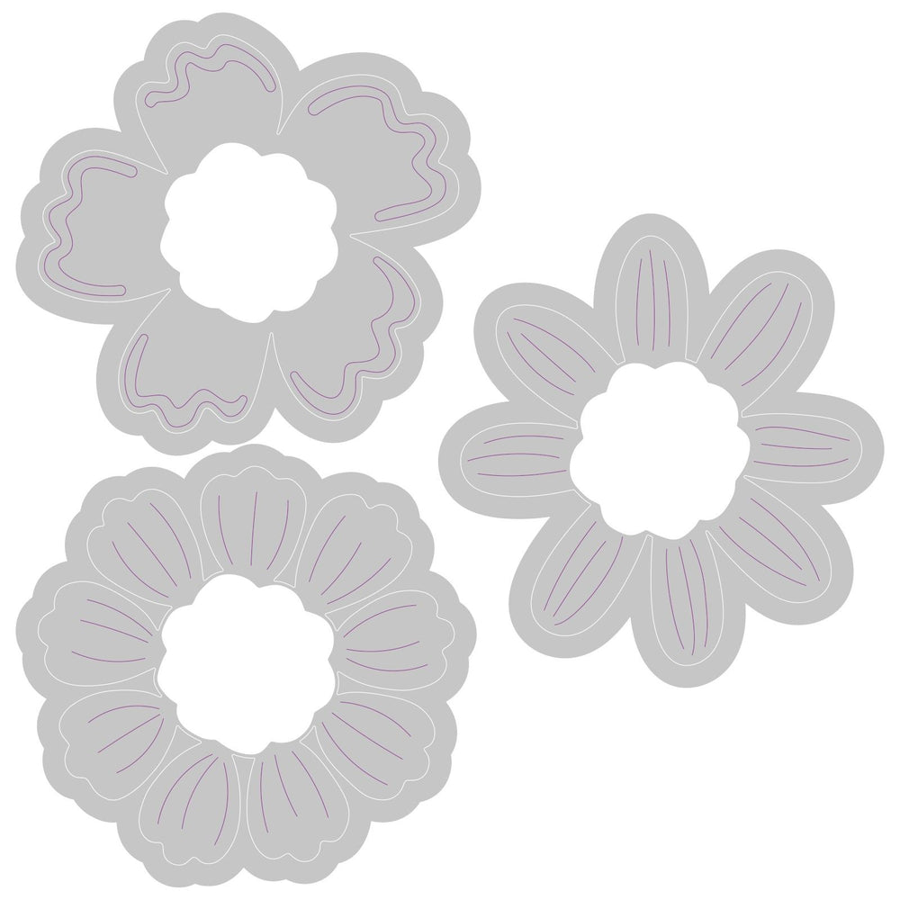Sizzix • switchlits embossing folder detailed blooms