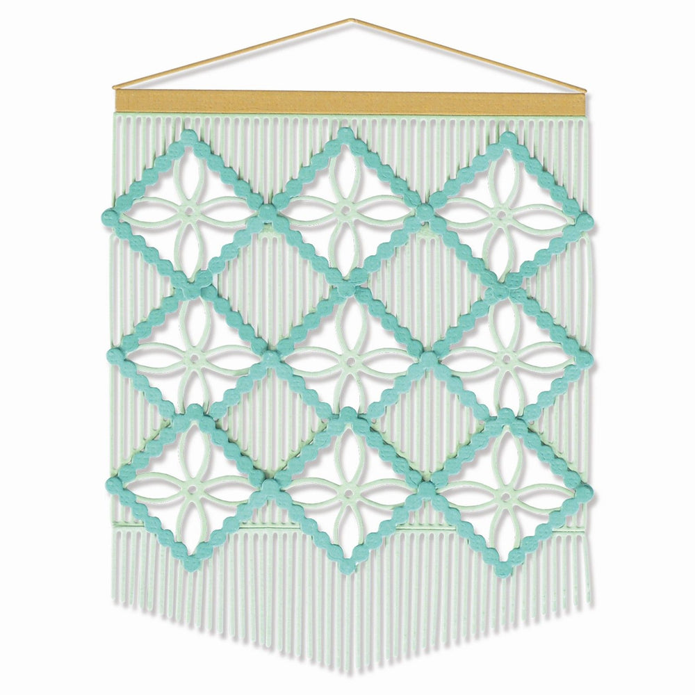 Sizzix • thinlits die set macramé card front 9pieces