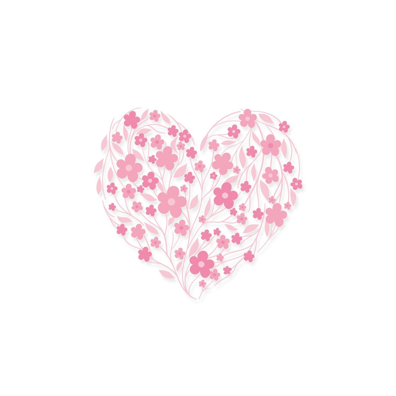 Sizzix • layered clear stamp set blossom heart 3pieces