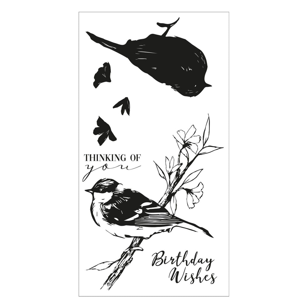 Sizzix • layered clear stamps summer bird 4stuks