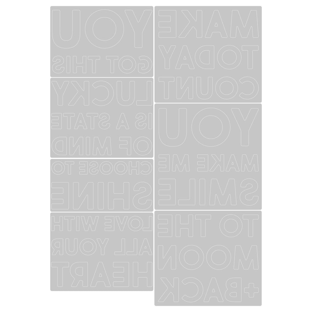 Sizzix • tim holtz thinlits die set bold text #2 7pcs