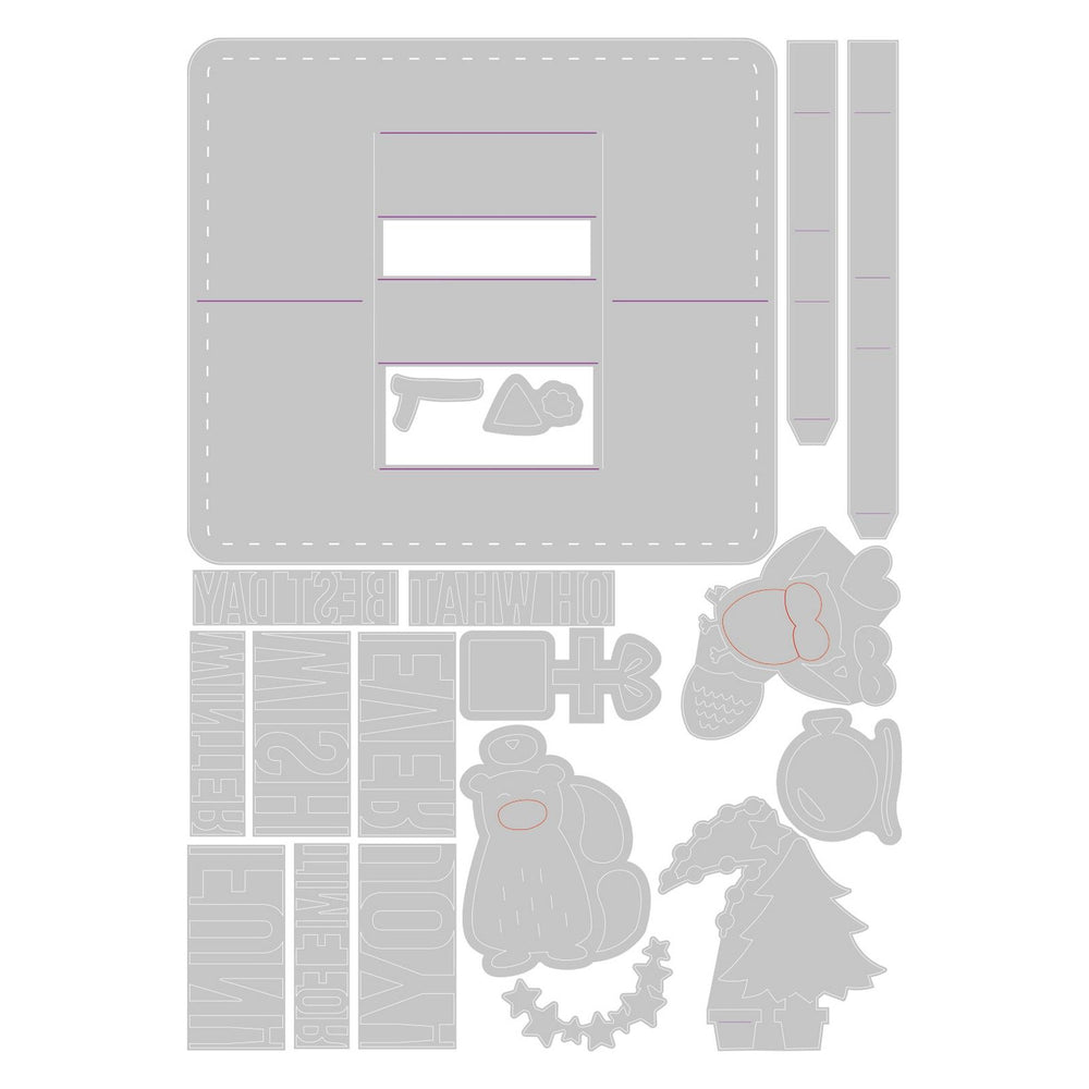 Sizzix • thinlits die set multi-phrase pop-up