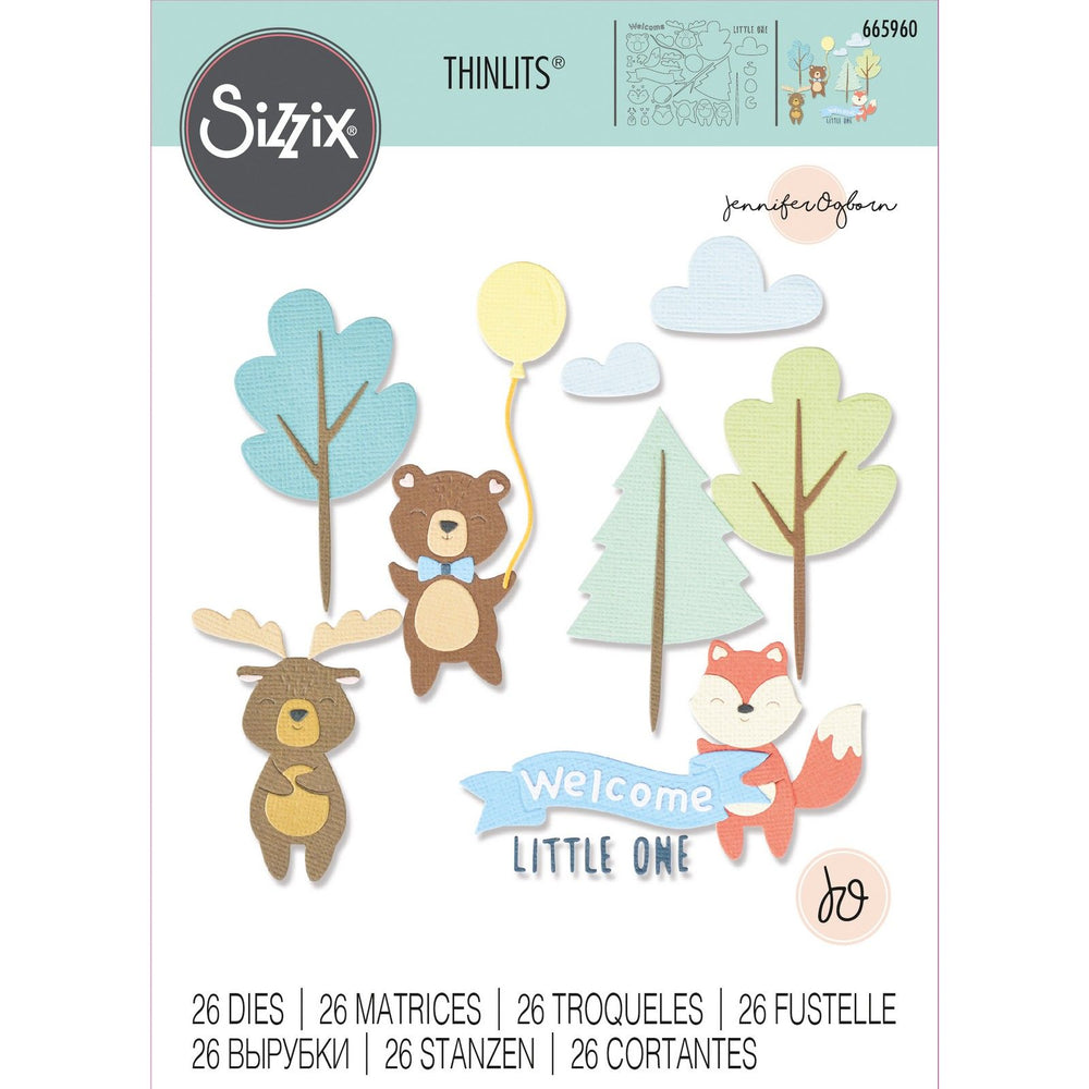 Sizzix • thinlits die set woodland baby set
