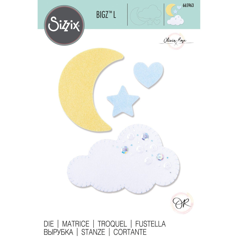 Sizzix • bigz l die moon cloud