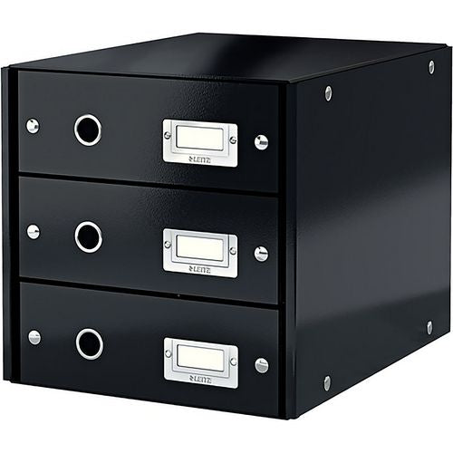 Leitz ladekastje click store 3 laden zwart