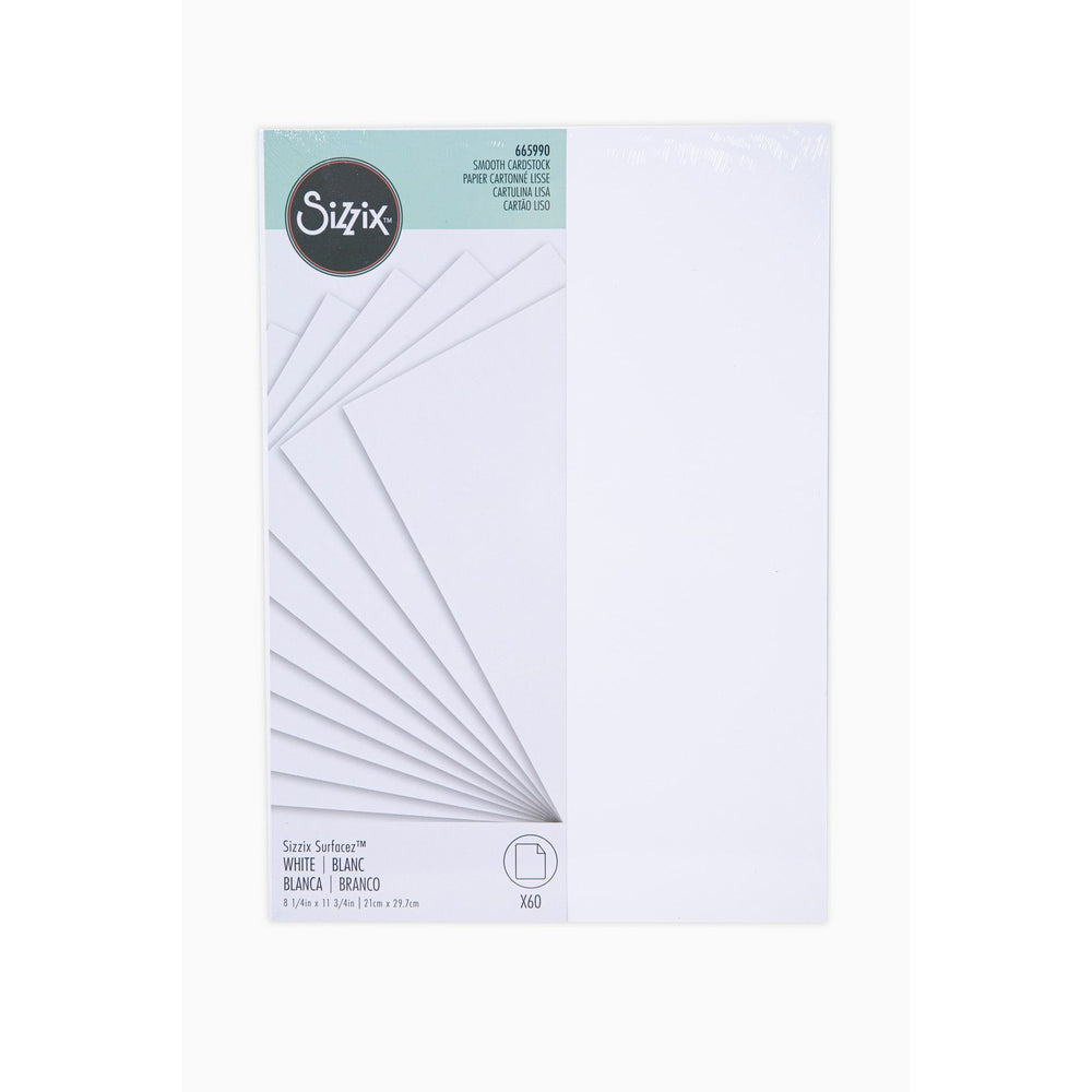 Sizzix • surfacez cardstock a4 white 60 vellen