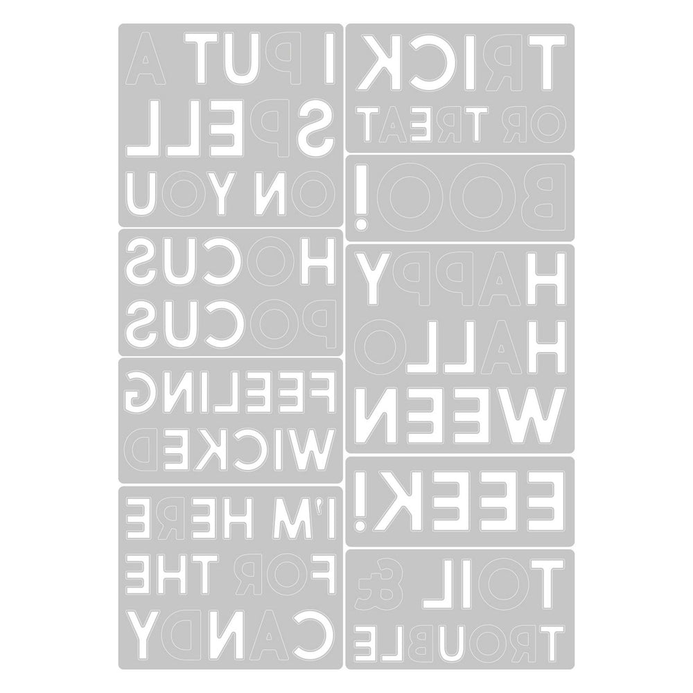 Sizzix • tim holtz thinlits die set bold text halloween
