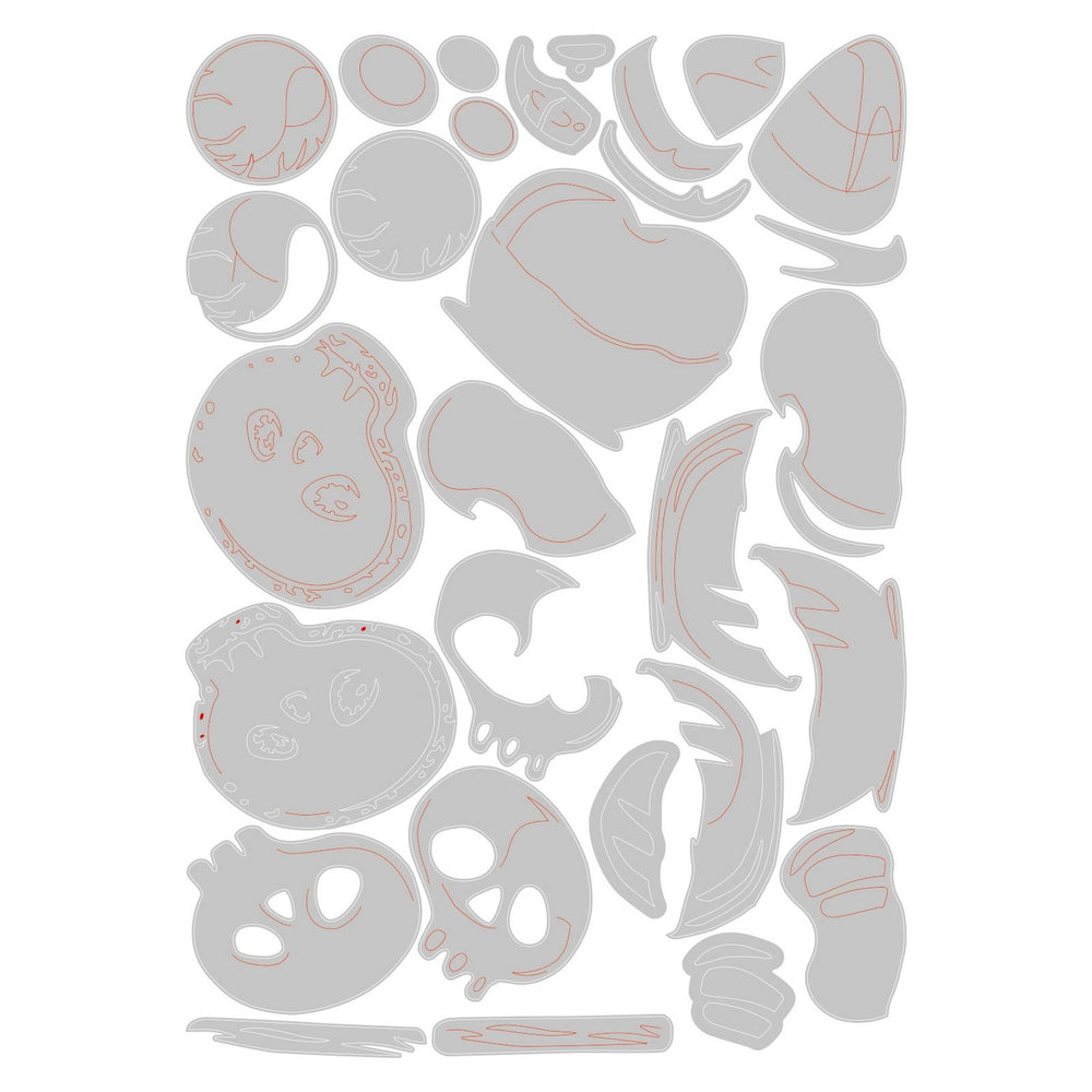 Sizzix • tim holtz thinlits die set trick or treat colorize