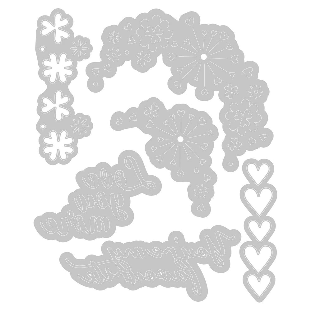 Sizzix • thinlits die set cut-pop valentine