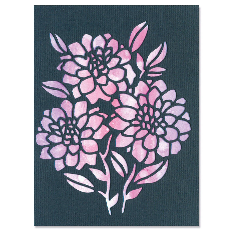 Sizzix • thinlits die set negative florals