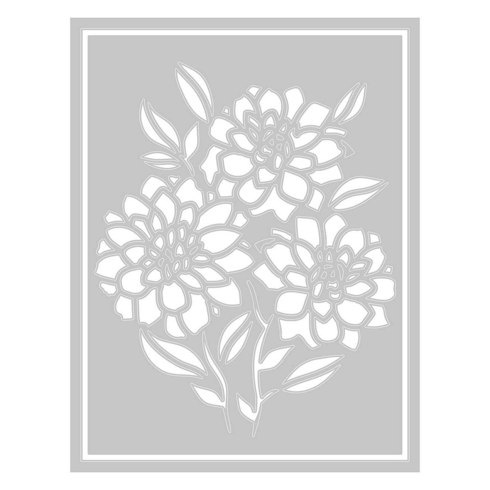 Sizzix • thinlits die set negative florals
