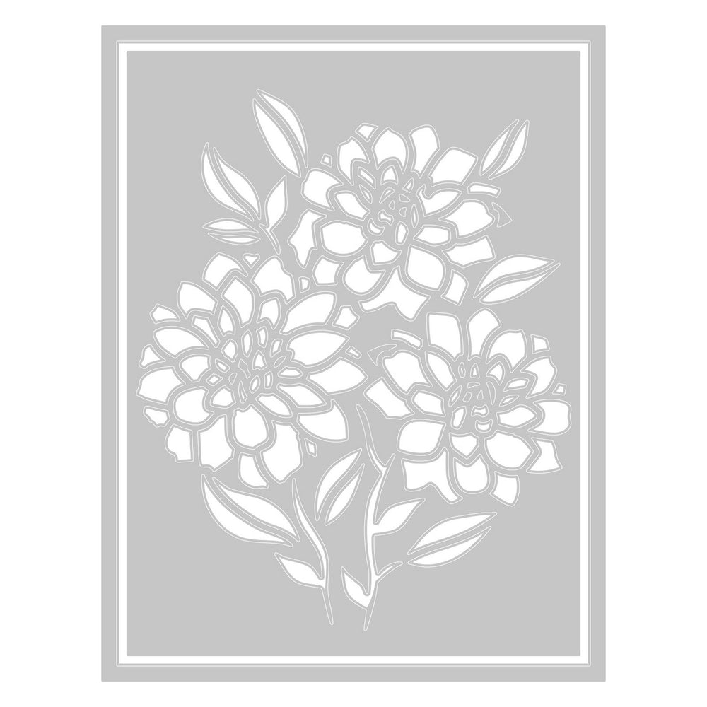 Sizzix • thinlits die set negative florals