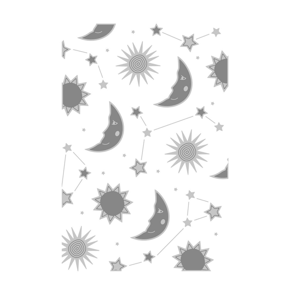 Sizzix • multi-level textured impressions embossing folder moon light