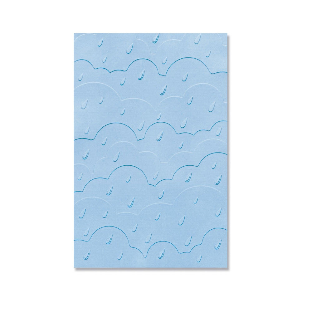 Sizzix • multi-level textured impressions embossing folder rain clouds