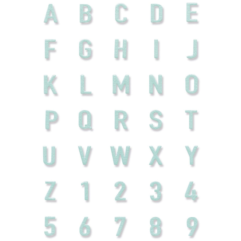 Sizzix • thinlits die tile alphanumeric