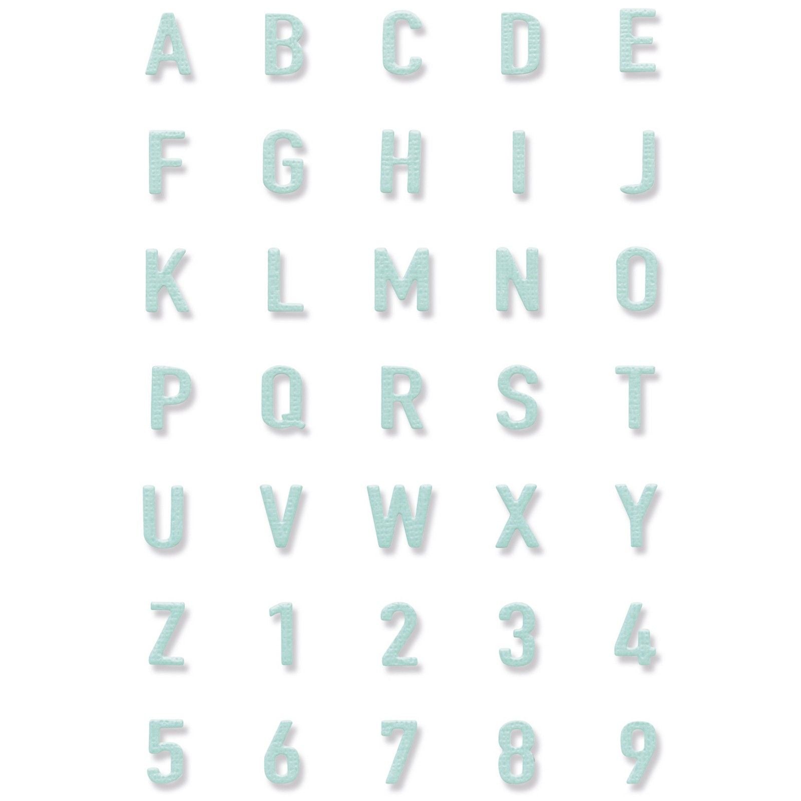 Sizzix • thinlits die tile alphanumeric