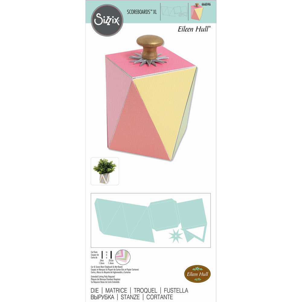 Sizzix • scoreboards xl die geometric box