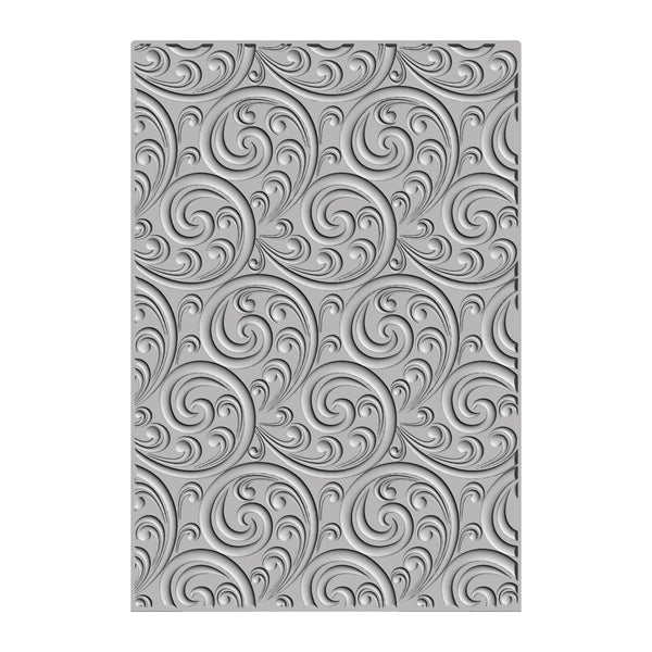 Sizzix • 3-d textured impressions embossing folder ornamental spiral